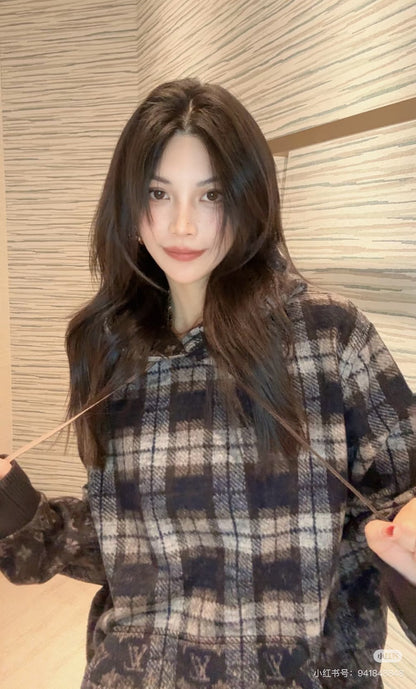 Louis NEW Hooded plaid jacket