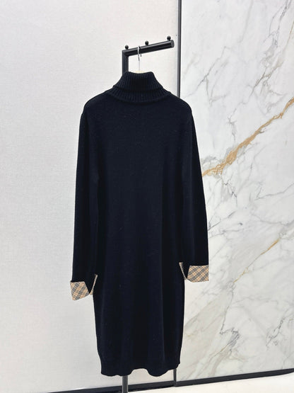 Bur NEW 2in1 contrast wool dress