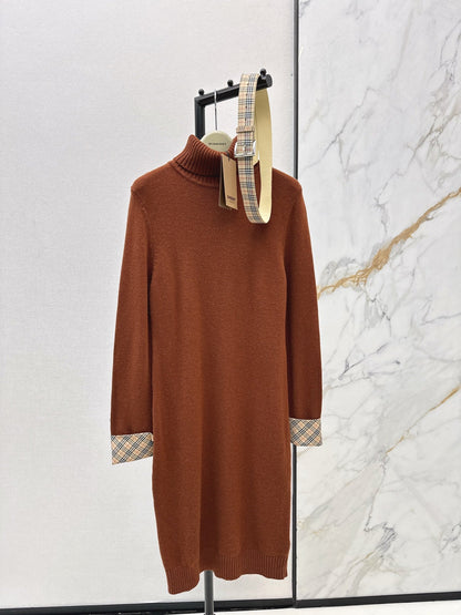 Bur NEW 2in1 contrast wool dress