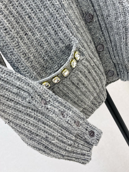 Thom NEW rhinestone knit cardigan
