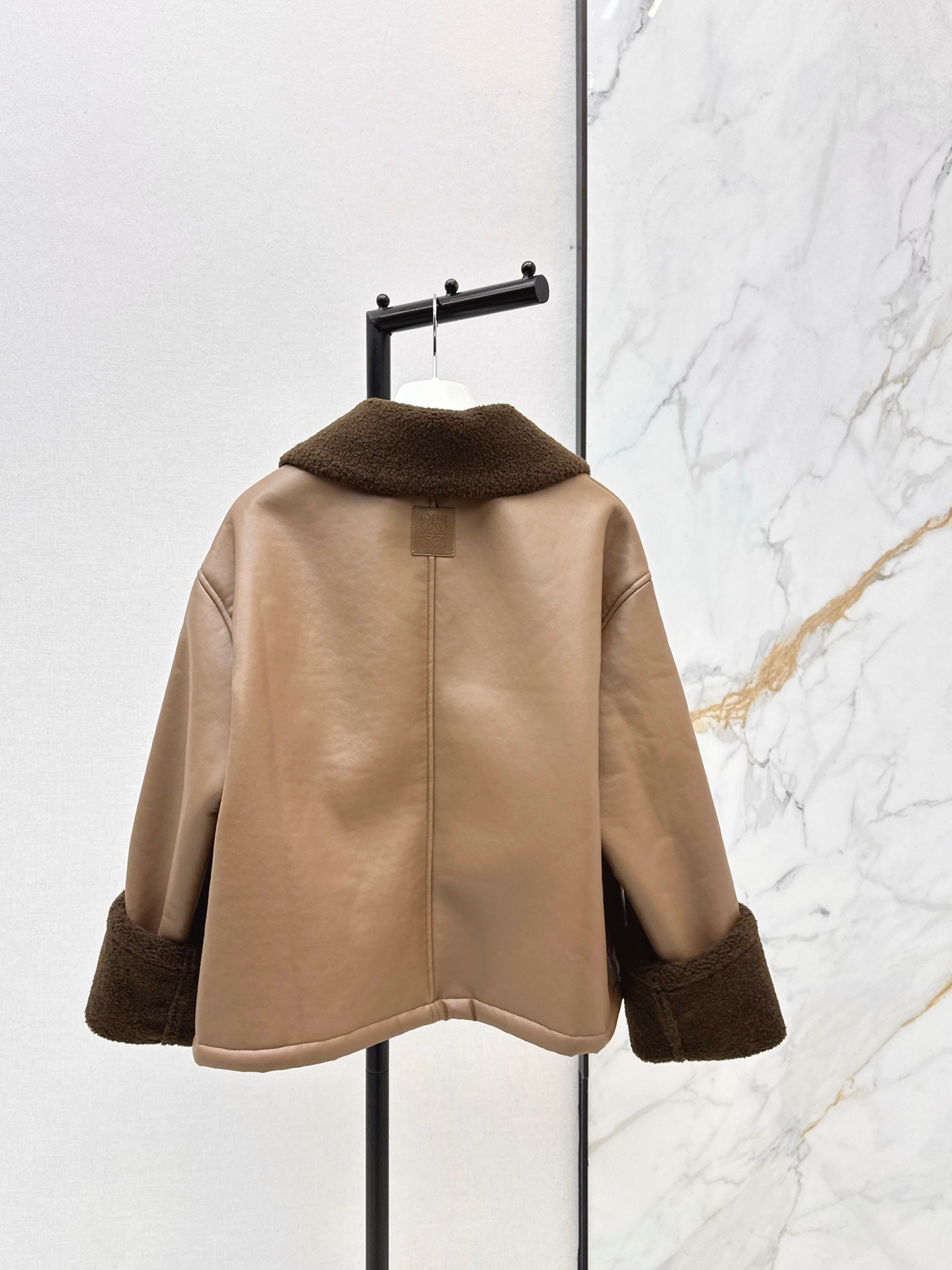 Loe NEW lamb fleece biker