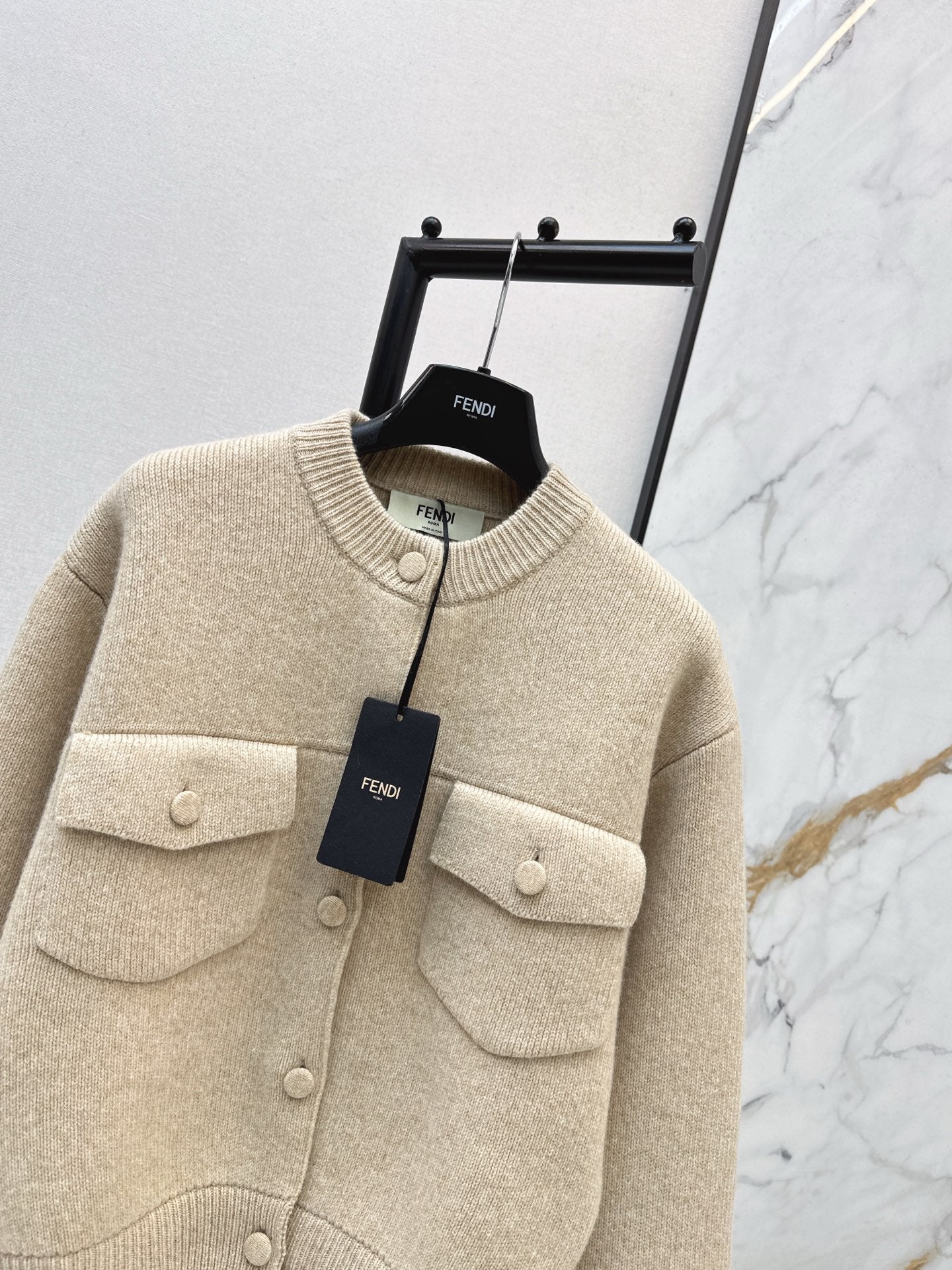 Fend NEW wool knit cardigan