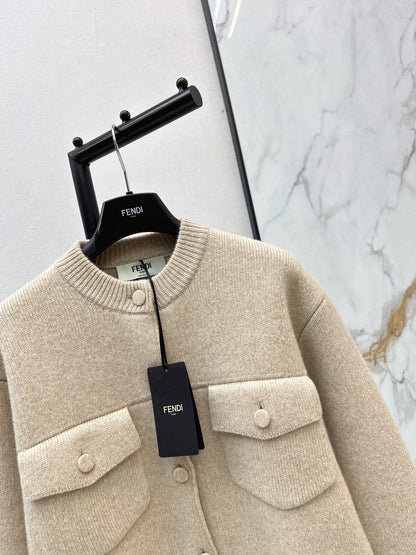 Fend NEW wool knit cardigan