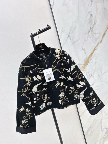 Chan NEW embroidered jacquard jacket