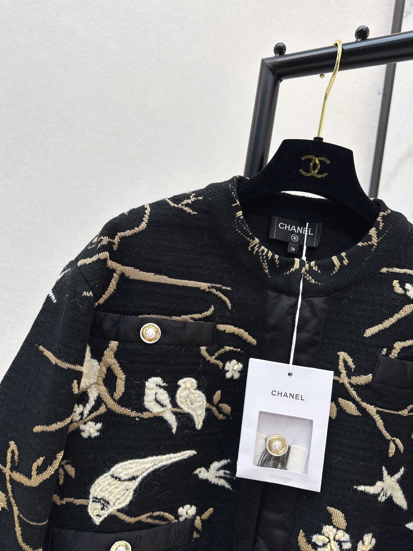 Chan NEW embroidered jacquard jacket