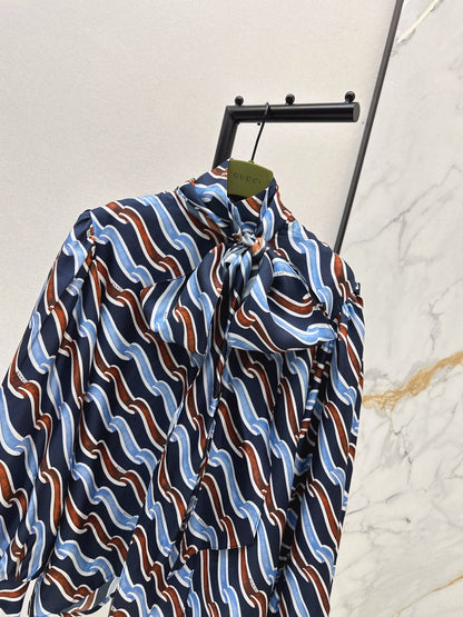 Guc NEW printed silk shirt