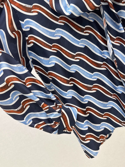 Guc NEW printed silk shirt