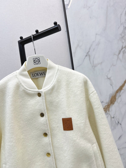 Loe NEW woolen baseball jacket