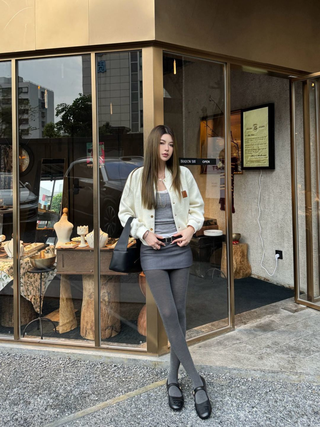 Loe NEW woolen baseball jacket