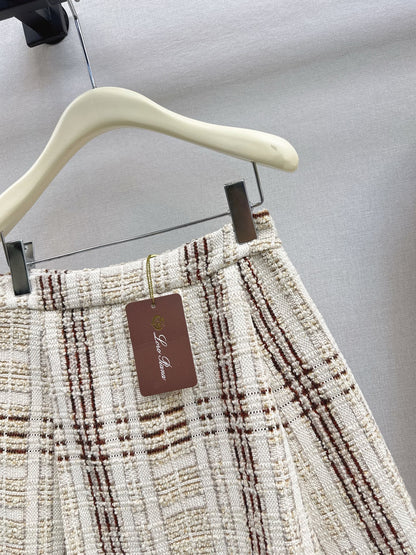 Loro NEW checked tweed skirt