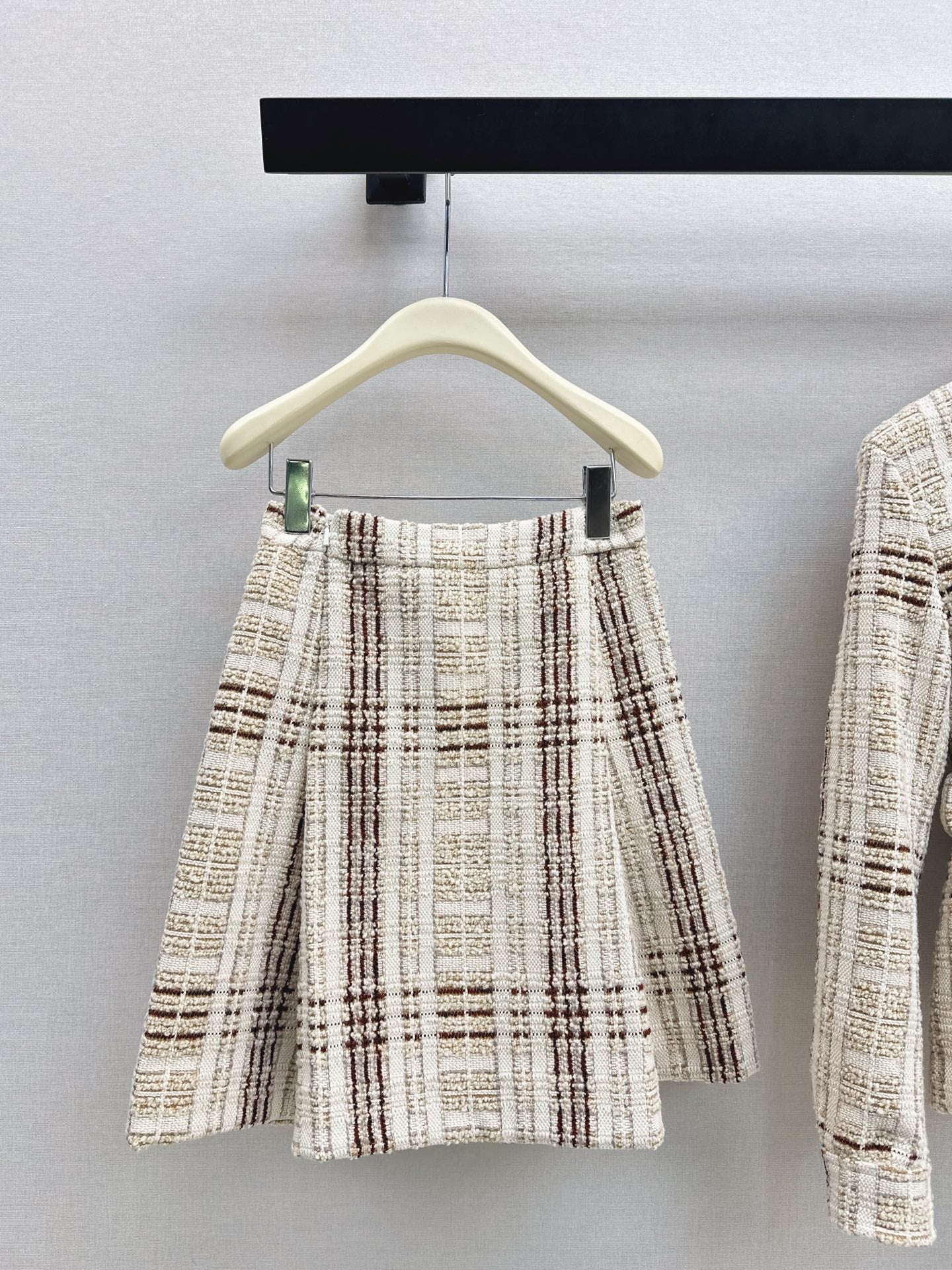 Loro NEW checked tweed skirt