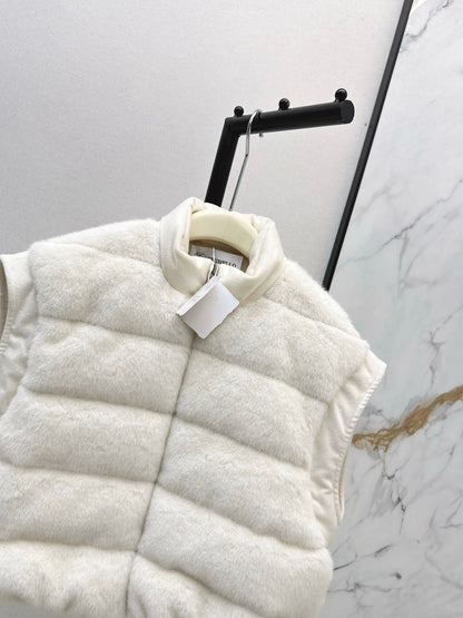 Brun NEW woolen  down vest