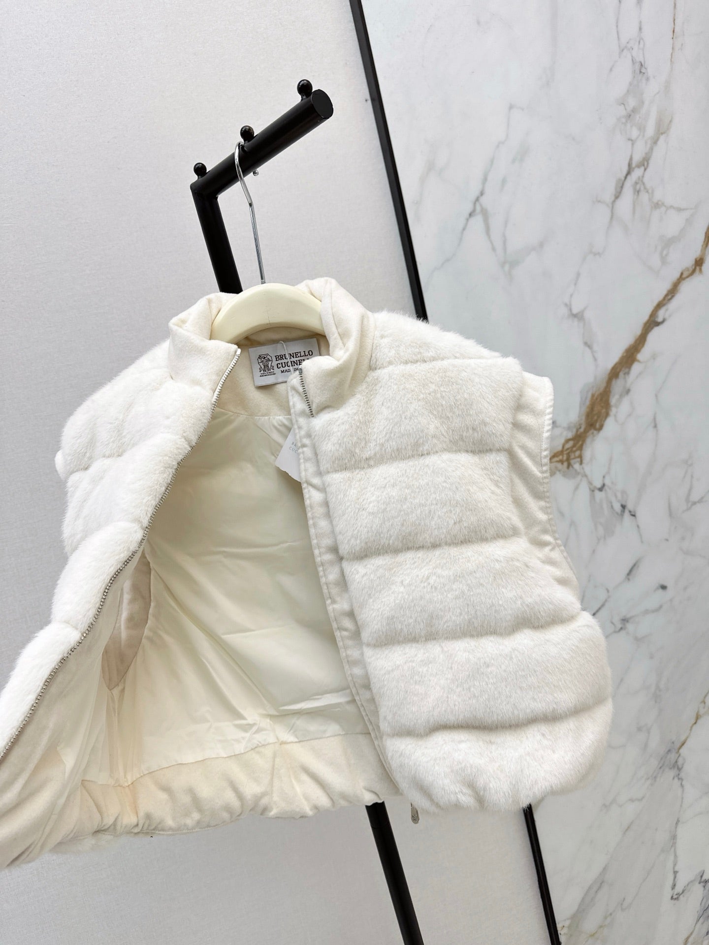 Brun NEW woolen  down vest