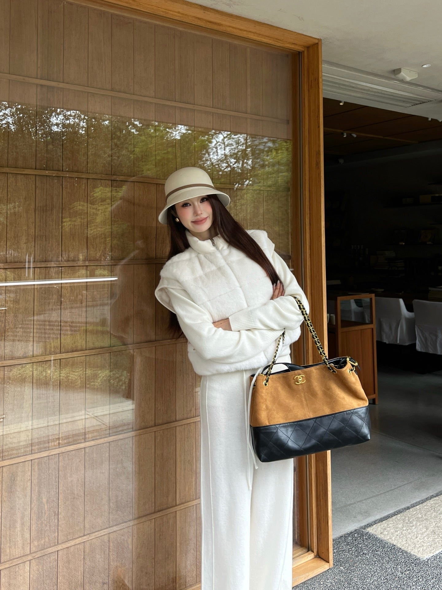 Brun NEW woolen  down vest