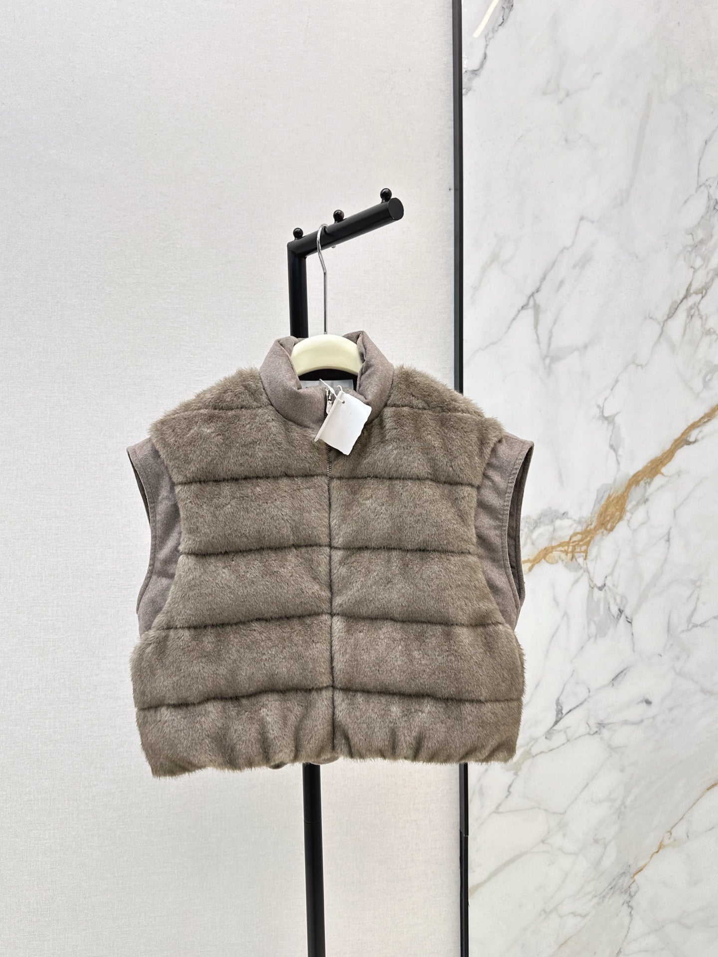 Brun NEW woolen  down vest