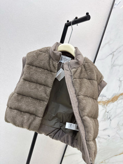 Brun NEW woolen  down vest