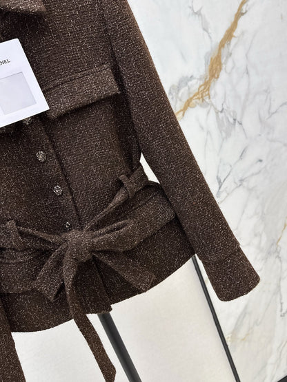 Chan NEW woven tweed jacket