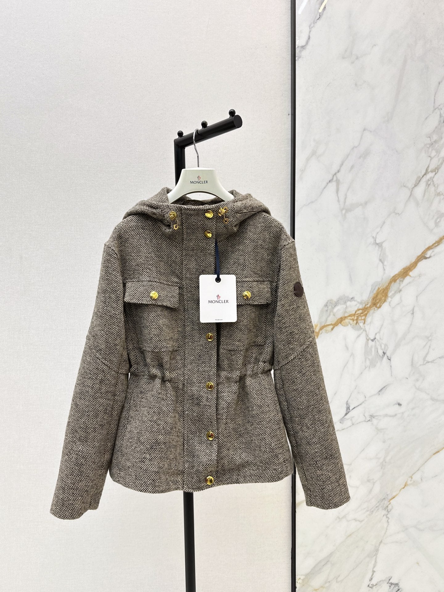 Monc NEW drawstring hooded jacket