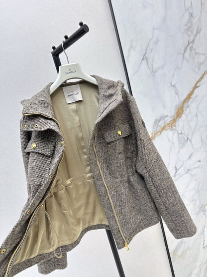 Monc NEW drawstring hooded jacket