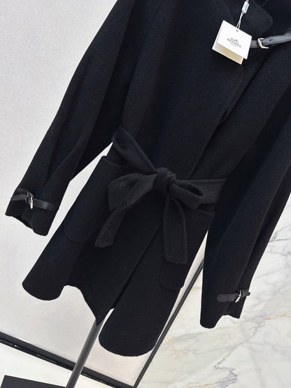 Herm NEW woolen belted overcoats