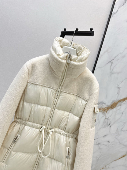 Monc NEW fleece-paneled down jacket