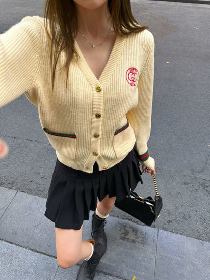 Guc NEW jacquard knit cardigan