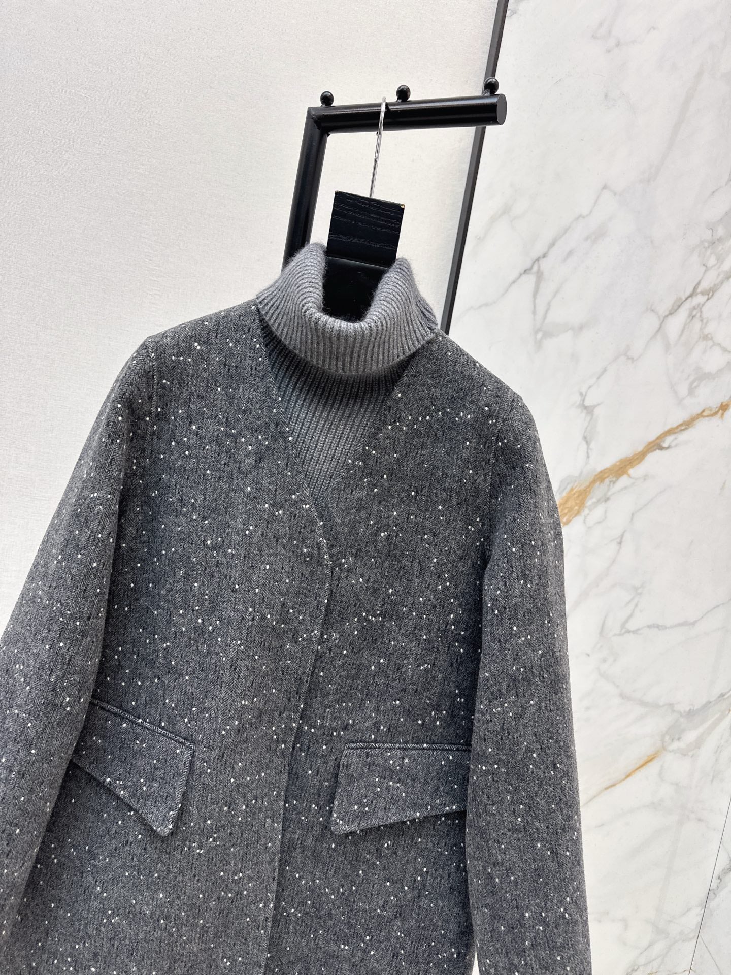 Max NEW wool jacket with shawl