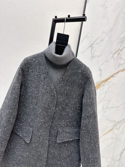 Max NEW wool jacket with shawl