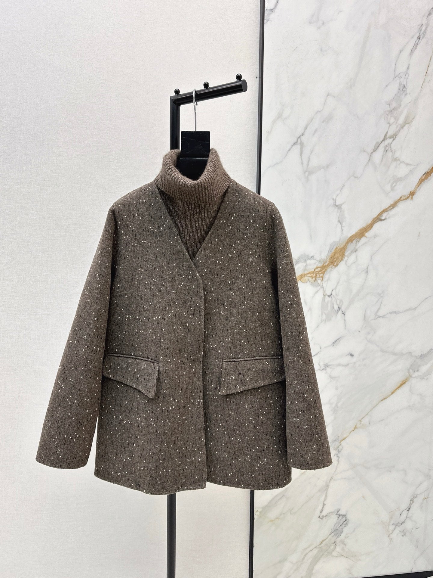 Max NEW wool jacket with shawl