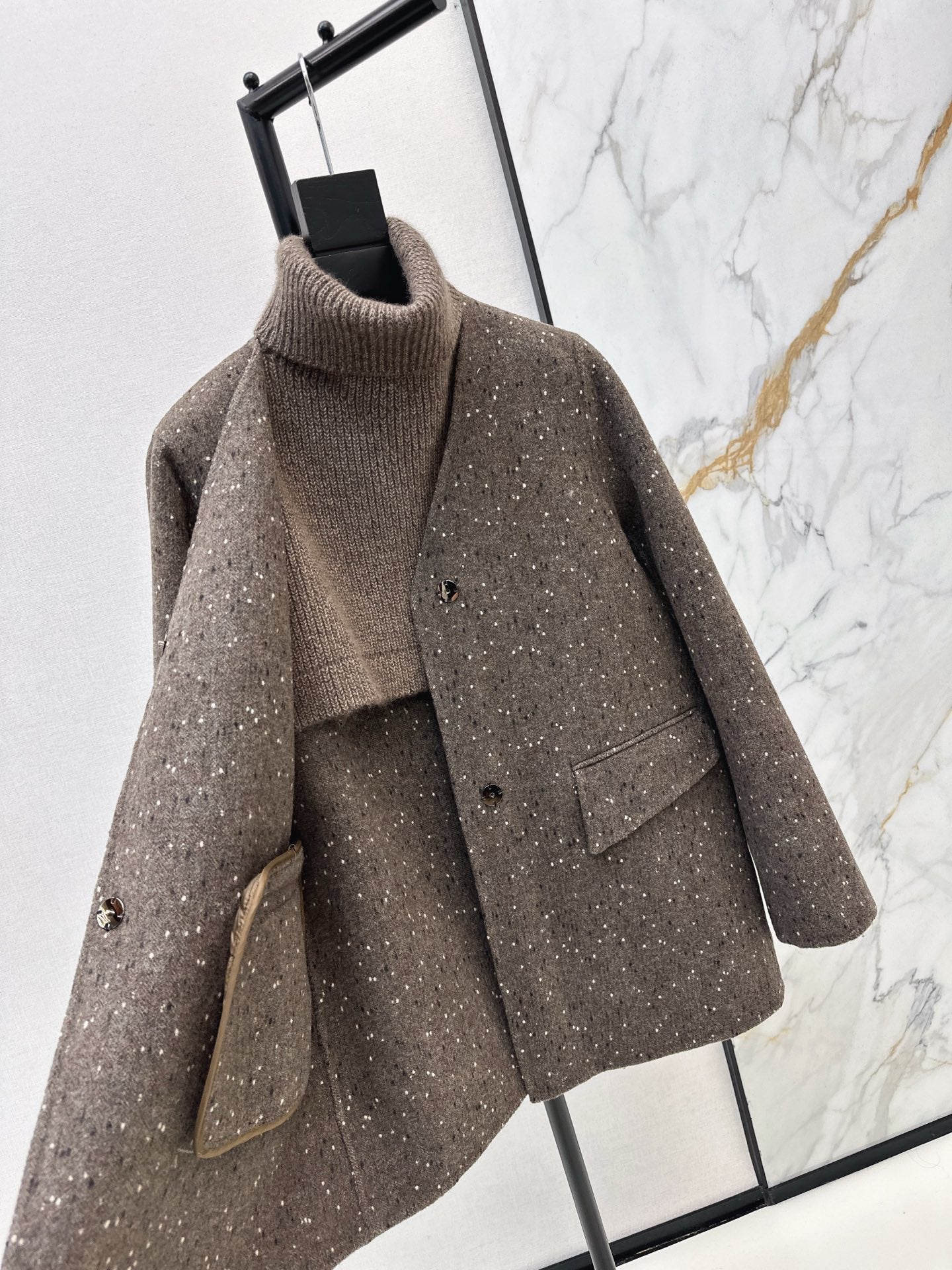 Max NEW wool jacket with shawl