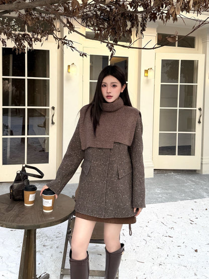 Max NEW wool jacket with shawl