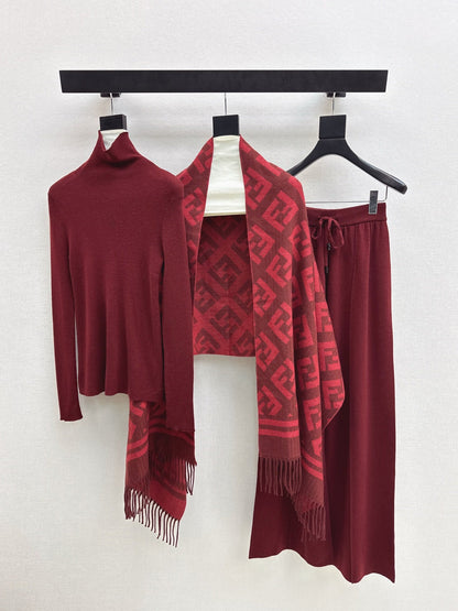 Fend NEW Knitted three-piece set