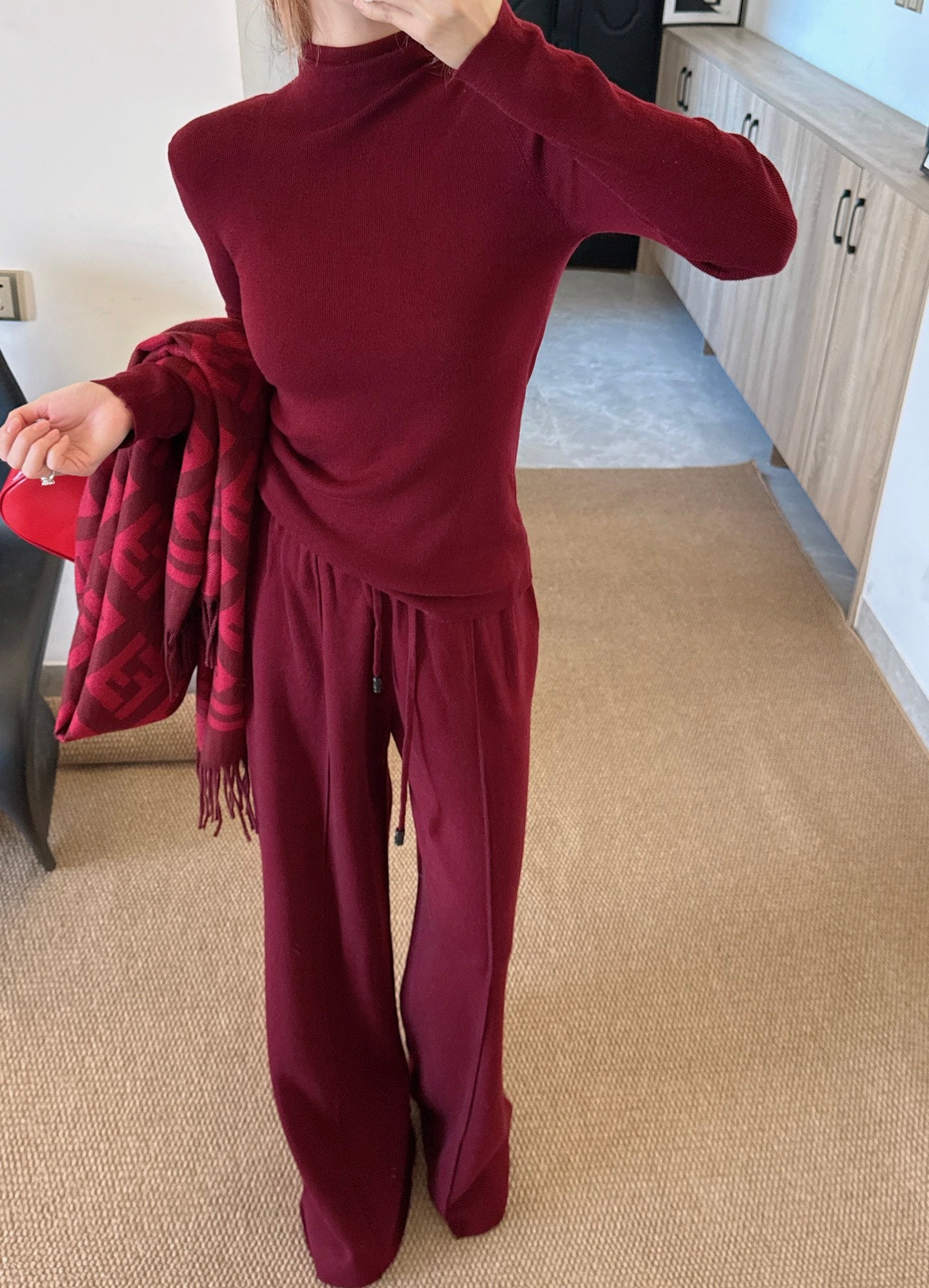 Fend NEW Knitted three-piece set