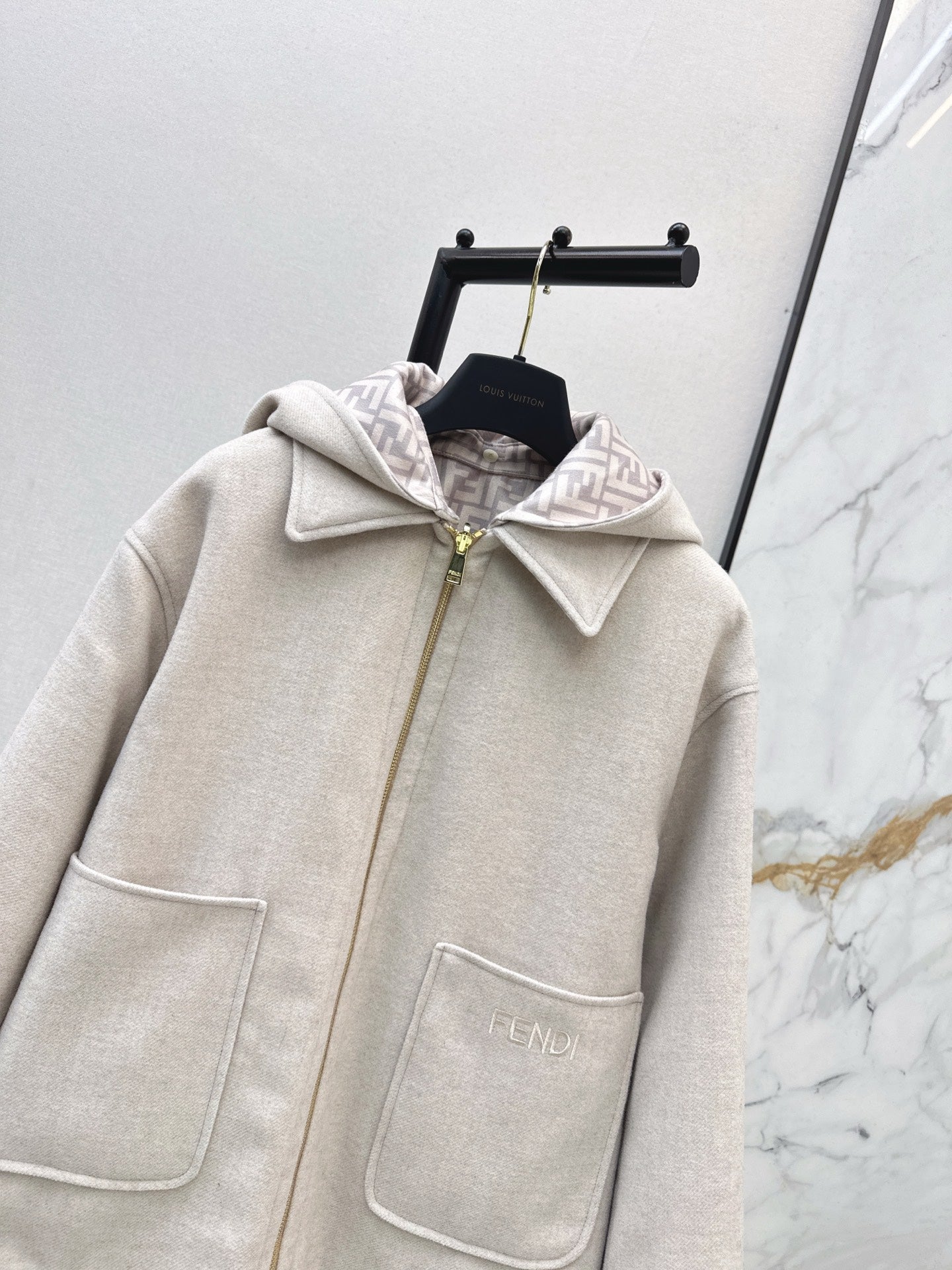 Fend NEW reversible hooded jacket