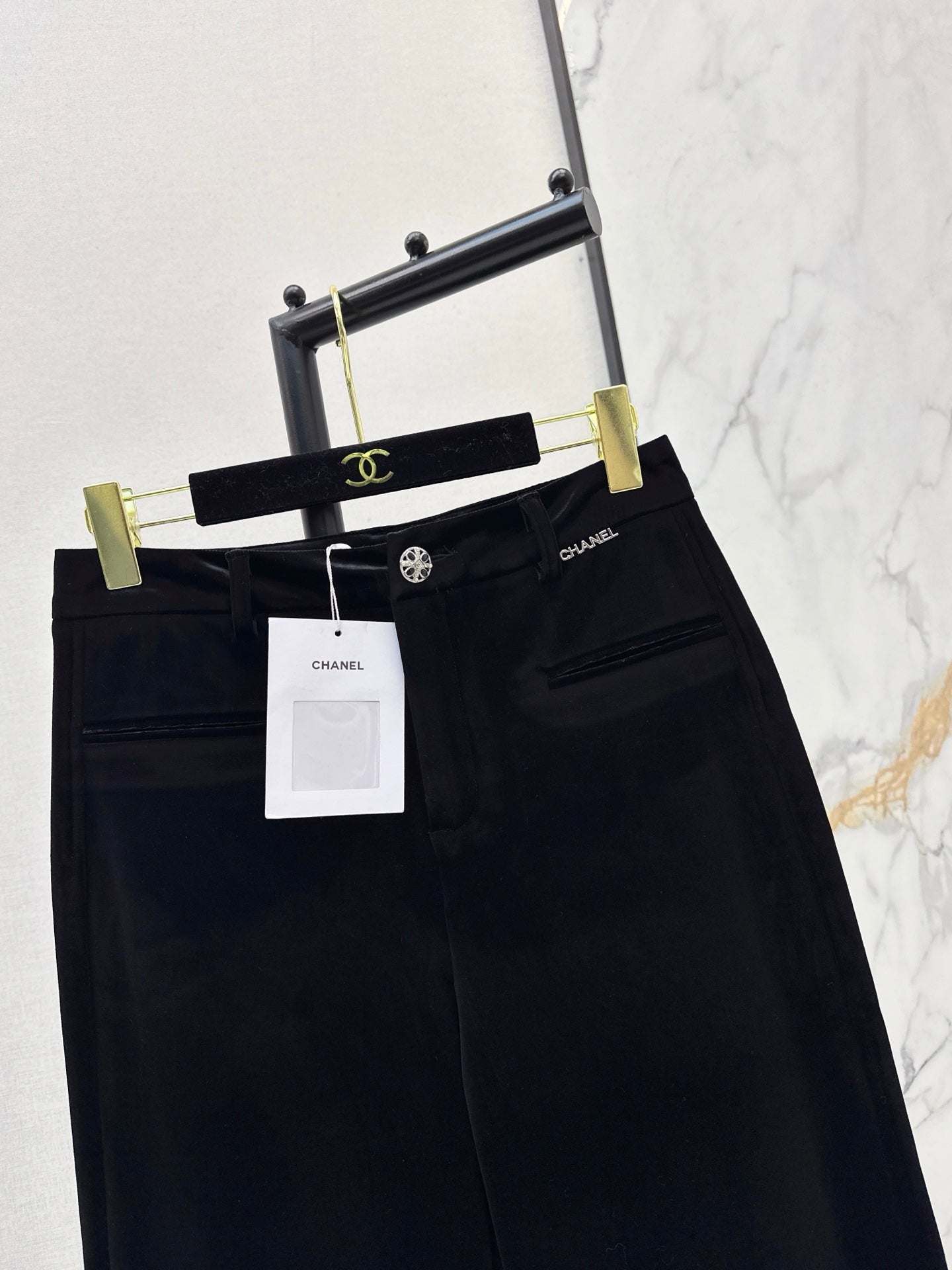 Chan NEW Velvet wide-leg pants