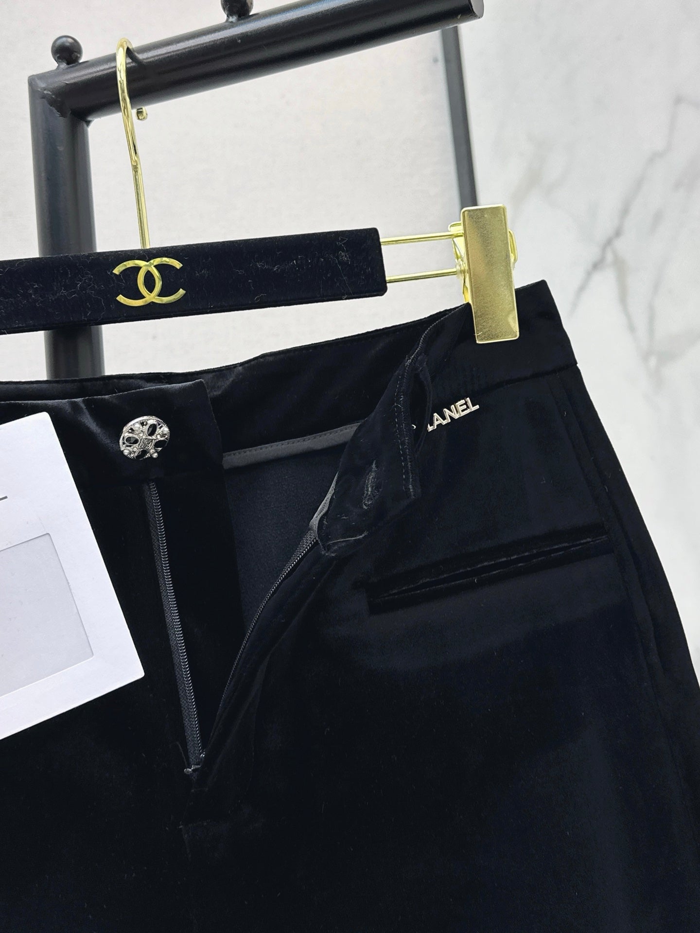 Chan NEW Velvet wide-leg pants