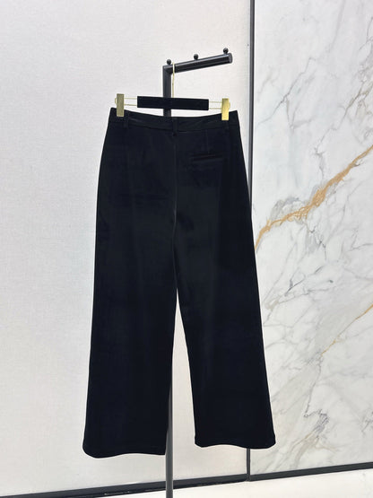 Chan NEW Velvet wide-leg pants