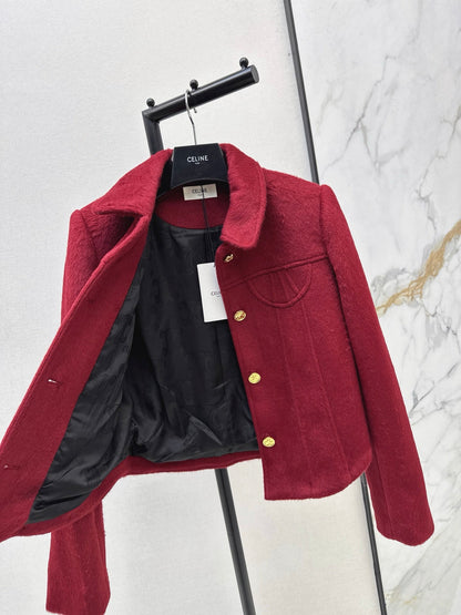 Ce1i NEW woolen vintage jacket