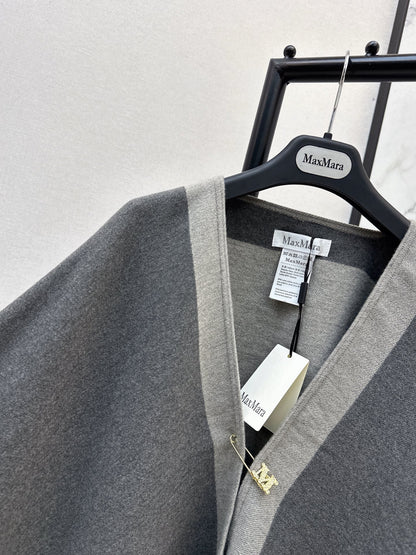 Max NEW Jacquard cape coat