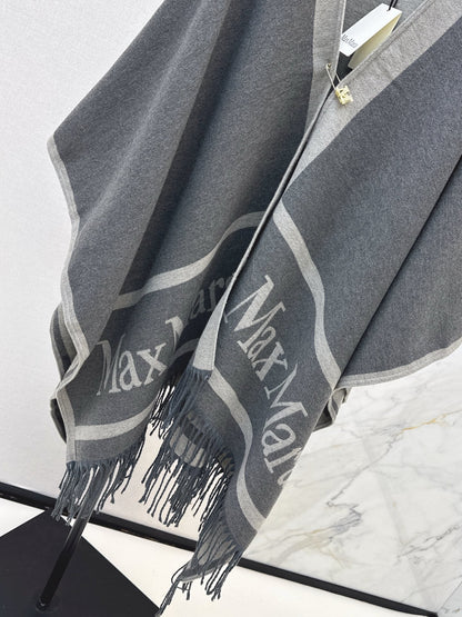 Max NEW Jacquard cape coat