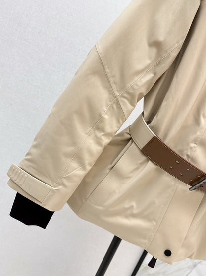 Monc NEW  belted ski down jacket