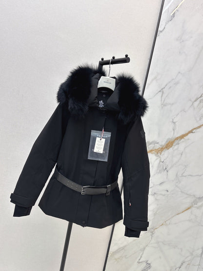 Monc NEW  belted ski down jacket