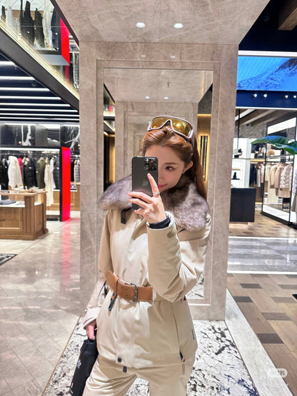 Monc NEW  belted ski down jacket