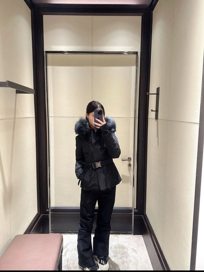 Monc NEW  belted ski down jacket