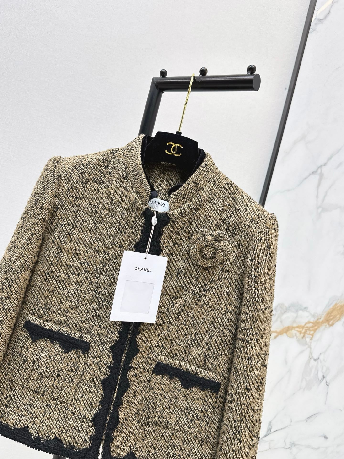 Chan NEW woven tweed jacket