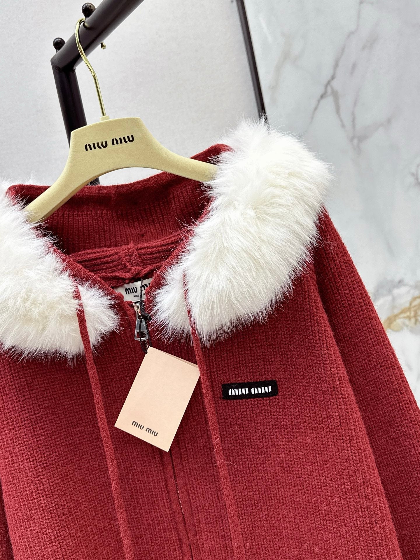 Miu NEW Hooded cardigan
