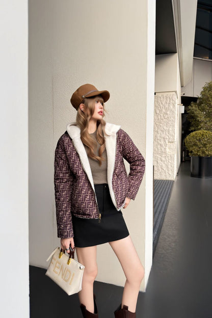 Fend NEW reversible hooded jacket