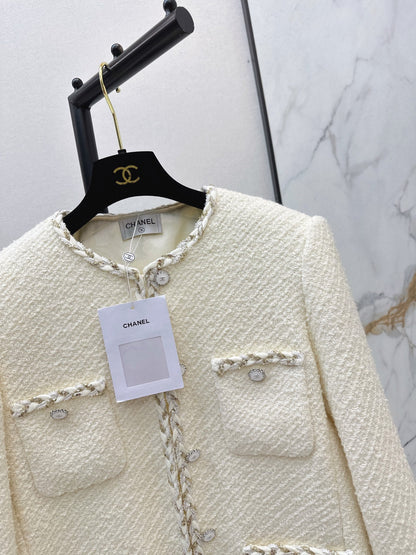 Chan NEW woven tweed jacket