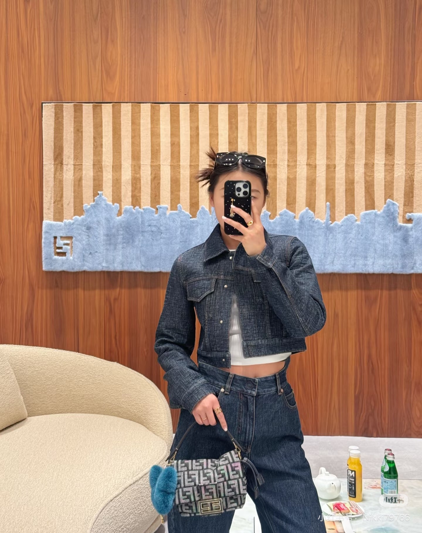 Fend NEW Shorts denim jacket