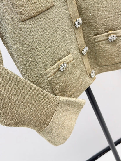 Sp NEW rhinestones knit cardigan